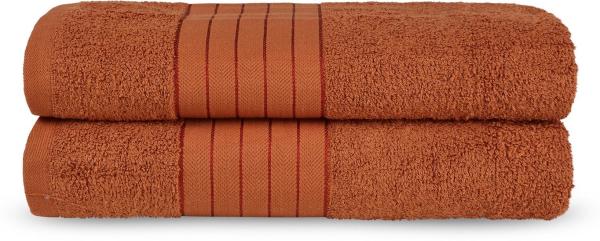 good morning Badetuch Uni Towels, Frottier (2-St), Baumwolle, Walkfrottee, Bordüre, 500 GSM, Weich, Einfarbig, Schwarz