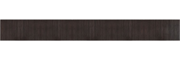 vidaXL Teppich Rechteckig Dunkelbraun 60x500 cm Bambus 376737