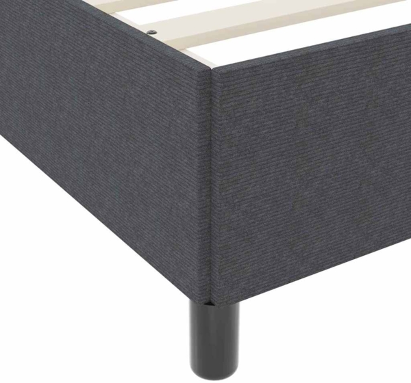 vidaXL Bettgestell Dunkelgrau 80 x 200 cm Cordstoff 42006938 Bild 5