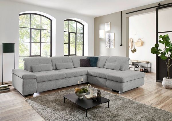 Die PlanBar Ecksofa MP-IN16012 L-Form, inkl. Sitztiefenverstellung, optional mit Funktionen, Kaltschaum