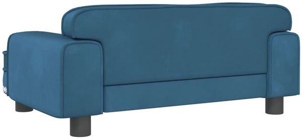 vidaXL Hundebett, Samt blau, 30 x 70 x 45 cm Bild 5