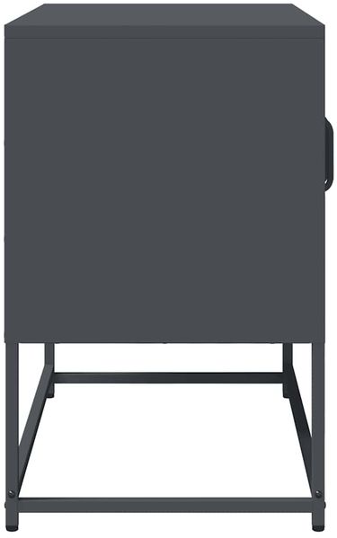 TV-Schrank, Lowboard TV Anthrazit 68x39x60,5 cm Kaltgewalzter Stahl d6489e Bild 7