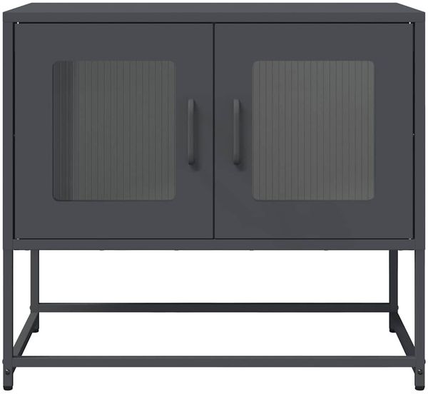 TV-Schrank, Lowboard TV Anthrazit 68x39x60,5 cm Kaltgewalzter Stahl d6489e Bild 6