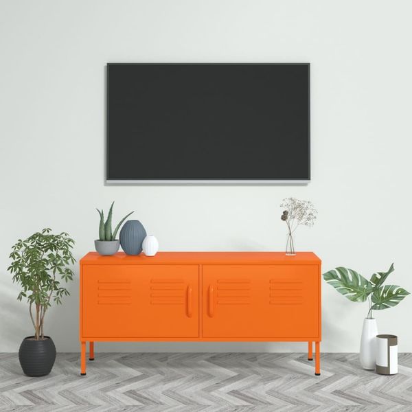 vidaXL TV-Schrank Orange 105x35x50 cm Stahl 336228