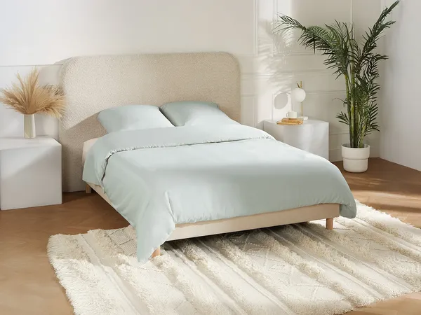 Vente-unique - TALORA Schlafzimmertextilie Stoff Grau - B 220 cm x H x L 240 cm