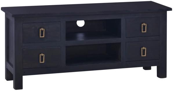 vidaXL TV-Schrank Hellschwarzer Kaffee 100 x 30 x 45 cm Massivholz Mahagoni [288302]