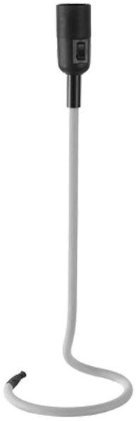 Retro Tischleuchte, Filament LED, Metall weiß, Höhe 46,5 cm
