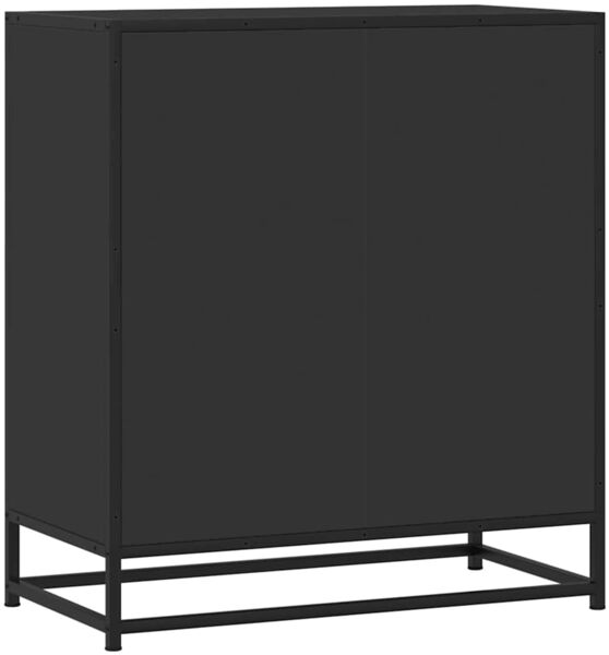 Sideboard SOPI für Wohnzimmer Schwarz 68x35x76 cm und Metall | Kommode Flur Anrichte mit Schubalden Bild 7