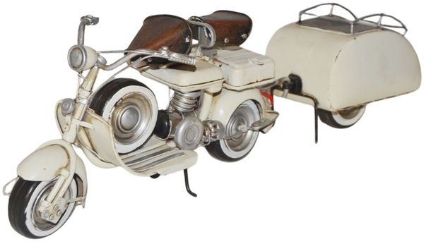 Nitsche Blechmodell Roller mit Kofferanhänger Bj. 1954 (37715) Modell Oldtimer
