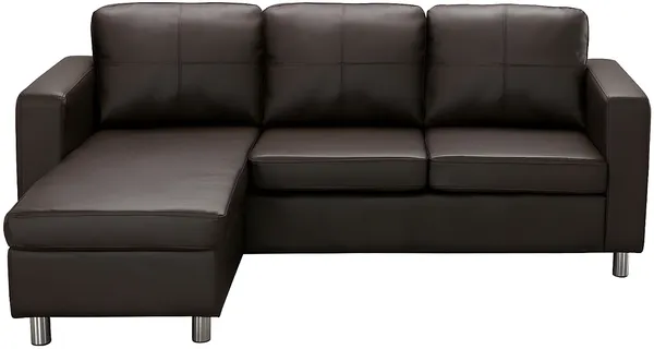 Ecksofa ACKLEY - Braun