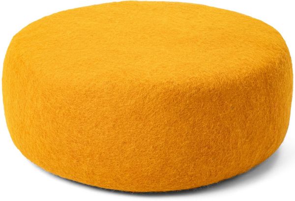 myfelt Pouf Ockergelb Filz Colour Pouf, 100% reine Schurwolle, Erhältlich in verschiedenen Größen