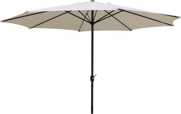 Pure Home & Garden Sonnenschirm / Kurbelschirm "Sunny 400", natur, 400 cm