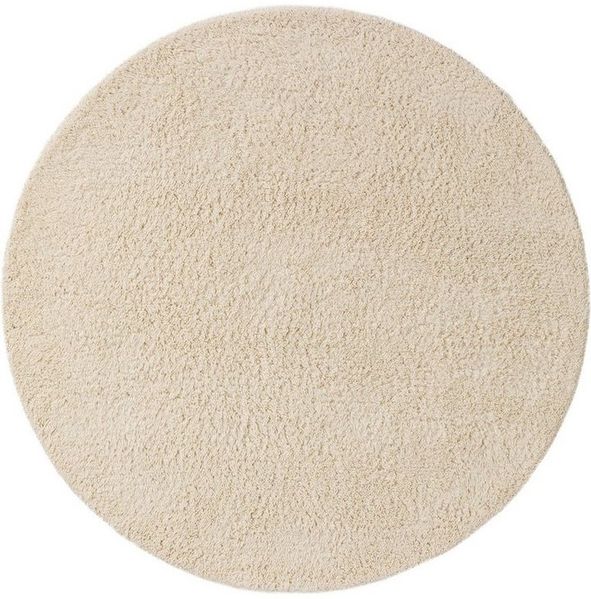benuta Wollteppich Berber, rund, Höhe: 31 mm, Wolle, Teppich Wohnzimmer, Schlafzimmer, Esszimmer, Flur, Hygge & Cozy