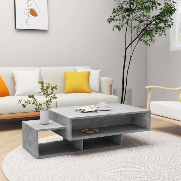 vidaXL Couchtisch Betongrau 105x55x32 cm Holzwerkstoff 808526