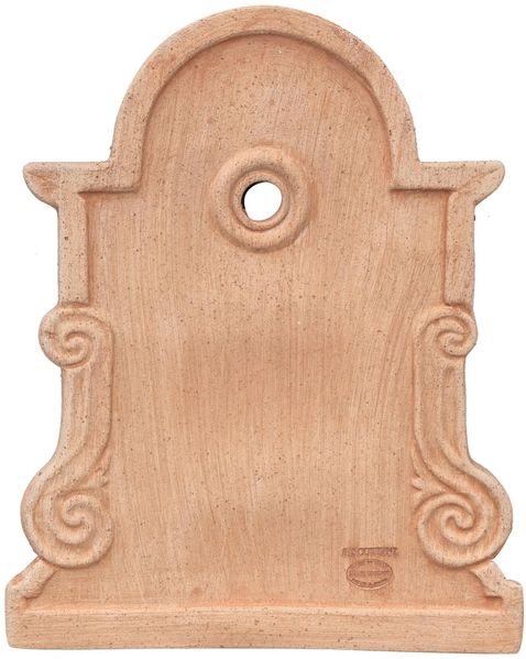 Biscottini Giebel für Gartenbrunnen für den Außenbereich, L 37,5 x T 3,5 x H 47,7 cm – Giebel für Gartenbrunnen – Gartenmöbel aus Toskana – Garten Außeneinrichtung Made in Italy