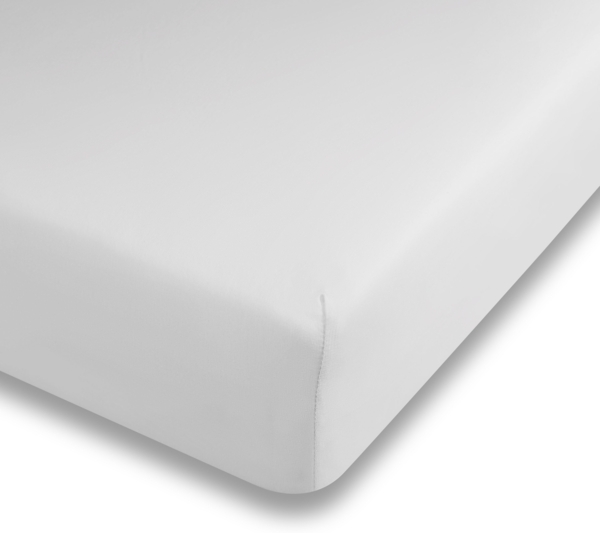 Traumhaft gut Schlafen – Spannbetttuch, hochwertige Qualität, trocknergeeignet, Farbe: Hellgrau, Größe: 120-130 cm x 180-220 cm Bild 2