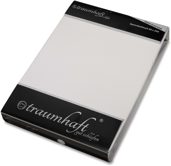 Traumhaft gut Schlafen – Spannbetttuch, hochwertige Qualität, trocknergeeignet, Farbe: Hellgrau, Größe: 120-130 cm x 180-220 cm Bild 4