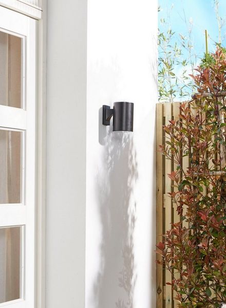 Luxform Außen-Wandleuchte Solar-Intelligente Hybrid-Wandleuchte - Ohio, LED fest integriert, Für den Außenbereich geeignet IP33