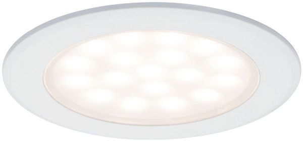 Paulmann No. 99921 LED Möbeleinbauleuchten-Set Weiß matt, 2er Set