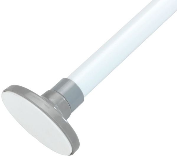WENKO Garderobenständer Teleskop-Klemmstange HERKULES, Kleiderstange, 47-80 cm, weiß, WENKO, (Kleiderständer)