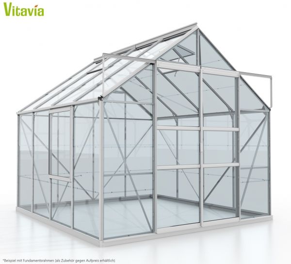 Vitavia Gewächshaus Meridian 2, 6700, 3mm ESG, alu