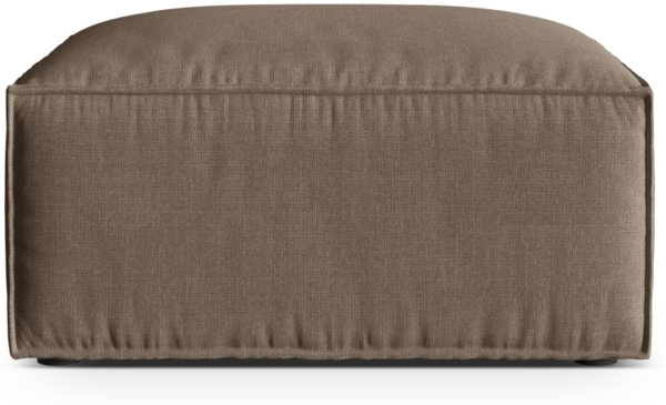 Micadoni Hocker Nuria 1-Sitzer Strukturierter Stoff Cappuccino