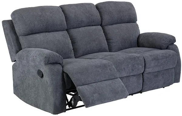 Vente-unique - TOLZANO Couchgarnitur Stoff Grau - B 96 cm x H 100 cm x L 201 cm146 cm Bild 5