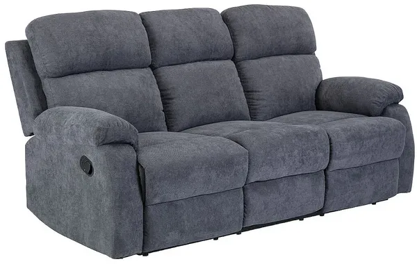 Vente-unique - TOLZANO Couchgarnitur Stoff Grau - B 96 cm x H 100 cm x L 201 cm146 cm Bild 4