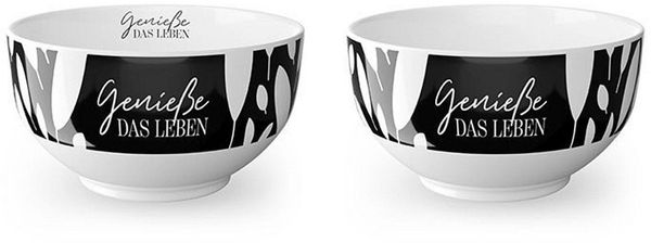 Müsli-Salat-Dessert-Schale Schüssel Bowl la vida Geschenk Genieße Leben 9555741