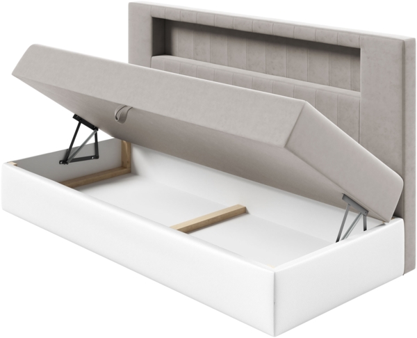 Boxspringbett 'Gladino Junior 2' grün 100x200 cm Bild 3