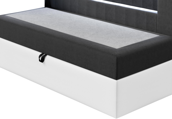 Boxspringbett 'Gladino Junior 2' grün 100x200 cm Bild 4