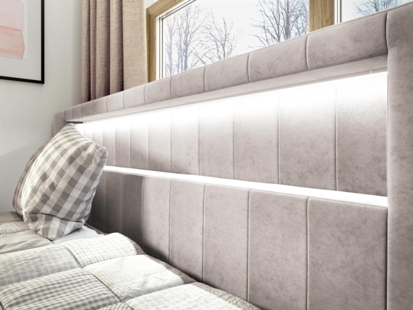 Boxspringbett 'Gladino Junior 2' grün 100x200 cm Bild 10