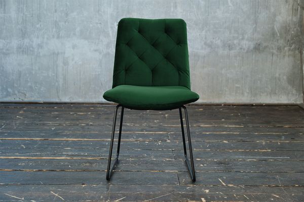KAWOLA Stuhl NEW CHARME Esszimmerstuhl Velvet smaragd 87 x 66 x 52 cm