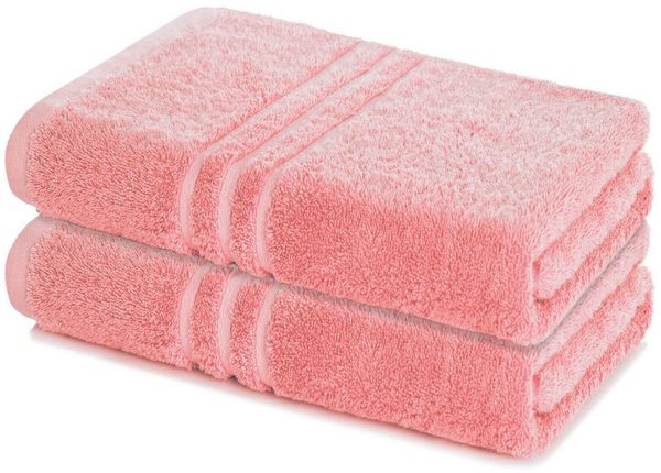 Lavea Badetuch Elena 2er Set Badetücher 100x150 cm, Duschtuch, 500 g/m² Frottier, weich & saugstark, pflegeleicht