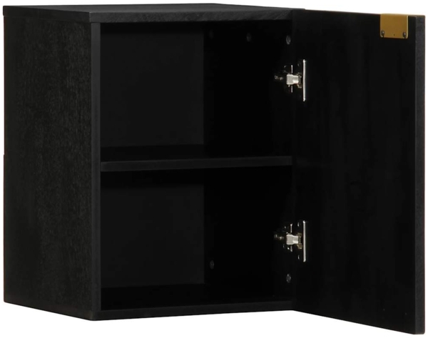 vidaXL Bad-Hängeschrank Schwarz 38x33x48 cm Holzwerkstoff 4017668