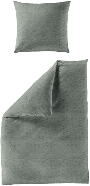Seersucker Bettwäsche Set 4134 30 salbei