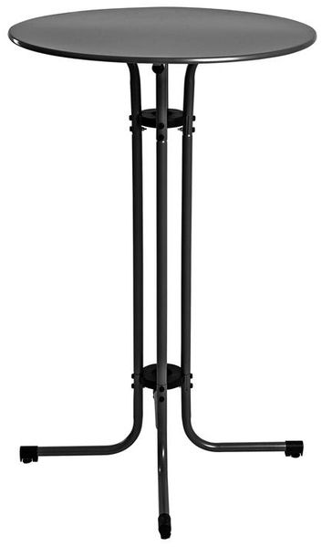 Stehtisch Bistrotisch Metall Garten Tisch Ø 70 cm Bartisch Schwarz inkl. Husse Bild 6