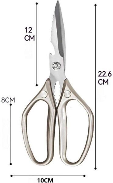 LuxusKollektion Kochbesteck-Set Küchenschere Knochenschere Edelstahl Geflügel Fisch Fleisch KD2
