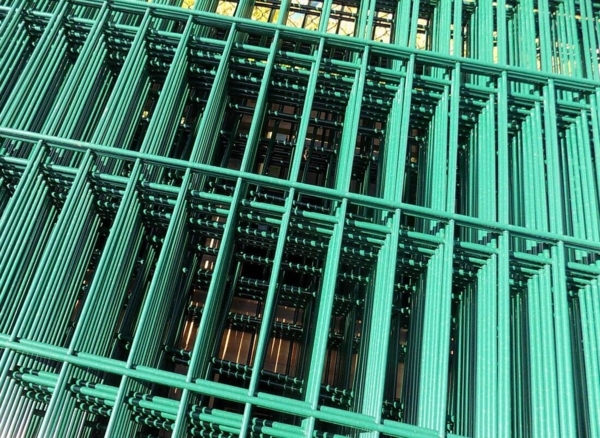 Doppelstabmattenzaun-Set / Grün / 203cm hoch / 110m lang Stärke 8/6/8 Bild 4