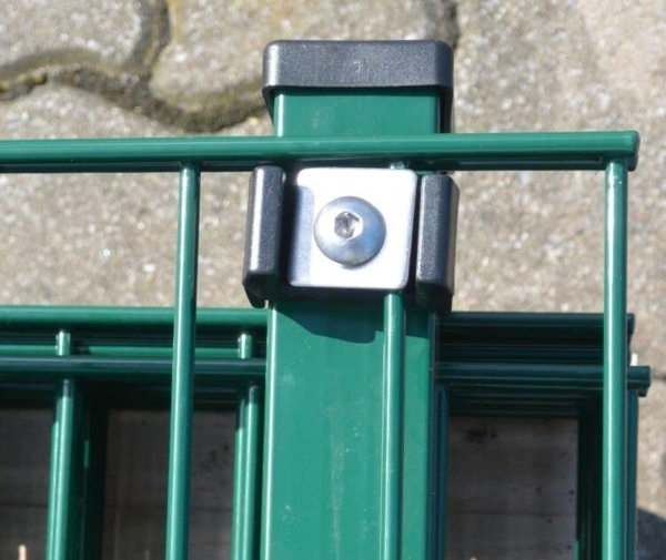 Doppelstabmattenzaun-Set / Grün / 203cm hoch / 110m lang Stärke 8/6/8 Bild 3