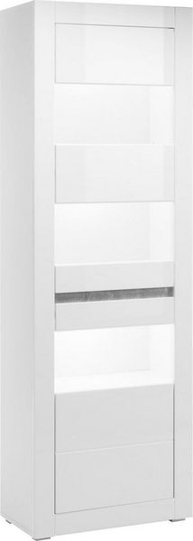 INOSIGN Vitrine Carat Höhe 198 cm, zwei Leisten angeliefert, 1 x grau, 1 x weiss
