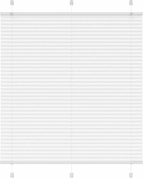 vidaXL Plissee Weiß 120x100 cm Stoffbreite 119,4 cm Polyester 4015487