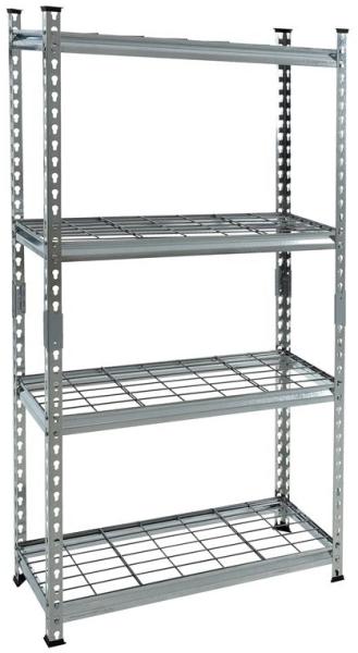 Schwerlastregal Steckregal Lagerregal 150x75x30 cm Werkstattregal Gitterboden