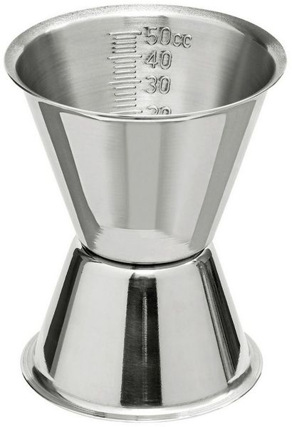 ich-zapfe Barmaß Jigger, Cocktail Messbecher mit Innenskalierung, 30/50ml