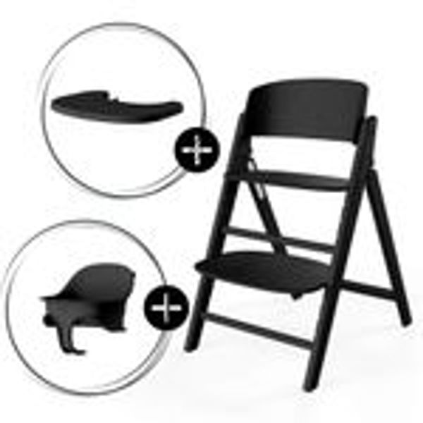 Cybex Click & Fold 3-in-1 Hochstuhl (inkl. Babyset und Tablet) Stunning Black