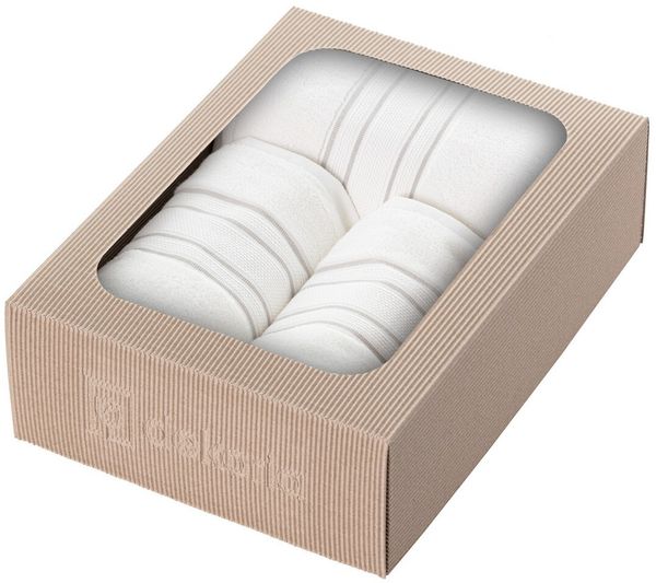 Dekoria Handtuch-Set Gunnar 3 Stck. creamy white grey
