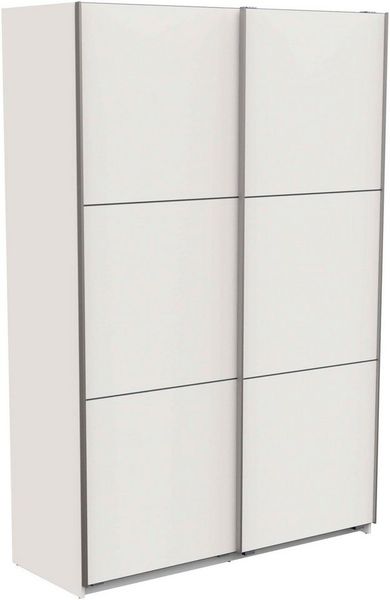 Demeyere GROUP Schiebetürenschrank Alhambra (B/H/T ca. 148/224/60cm) viel Stauraum, 2 Kleiderstangen aus Stahl, viele Ablageflächen