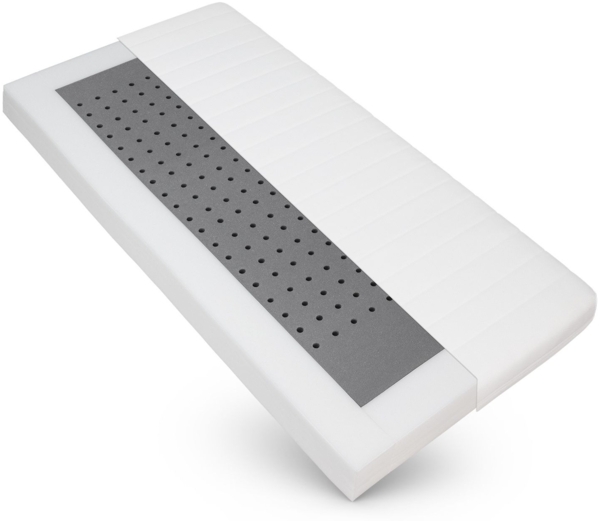 Kindermatratze 80x200 mit rundum Trittkante, Höhe ca. 11cm, Bezug waschbar, Kinder Baby Matratze 80x200 für Kinderbett und Babybett, CertiPUR