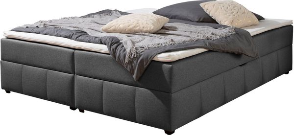 Home affaire Boxbett Niemes inkl. Bettkasten und Topper, auch in Überlänge erhältlich, Boxbett ohne Kopfteil, inkl. Topper