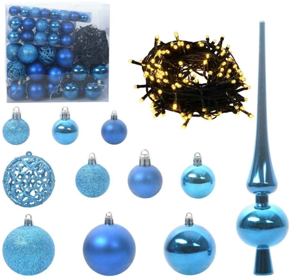 vidaXL Künstlicher klappbarer Weihnachtsbaum Grün und Weiß 180 cm 3395602 Bild 5